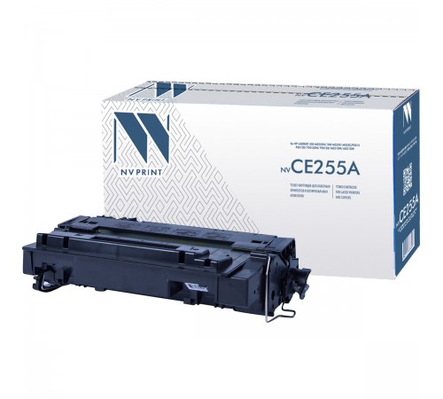 Лазерный картридж NV Print NV-CE255A для HP LaserJet M525dn, M525f, M525c, Pro M521dw, M521dn, P3015, P3015d, P3015dn (совместимый, чёрный, 6000 стр.)