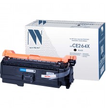 Лазерный картридж NV Print NV-CE264XBk для HP LaserJet Color CM4540, CM4540f, CM4540fskm (совместимый, чёрный, 17000 стр.)