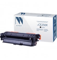Лазерный картридж NV Print NV-CE250XBk для HP LaserJet Color CP3525, CP3525dn, CP3525n, CP3525x, CM3530 (совместимый, чёрный, 10500 стр.)