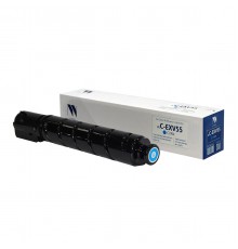Тонер-картридж NV Print NV-CEXV55C для для Canon iR C256, Canon iR C356, C-EXV55C (совместимый, голубой, 18000 стр.)