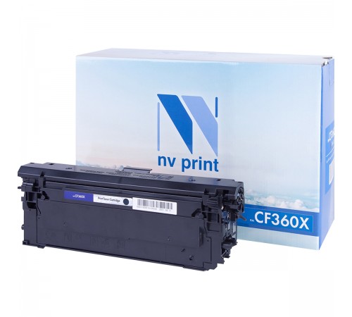 Лазерный картридж NV Print NV-CF360XBk для HP LaserJet Color M552dn, M553dn, M553n, M553x, MFP-M577dn, M577f (совместимый, чёрный, 12500 стр.)