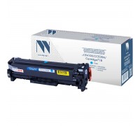Лазерный картридж NV Print NV-CE411A, CC531A, 718C для HP LaserJet Color M351a, M375nw, M451dn, M451dw (совместимый, голубой, 2800 стр.)