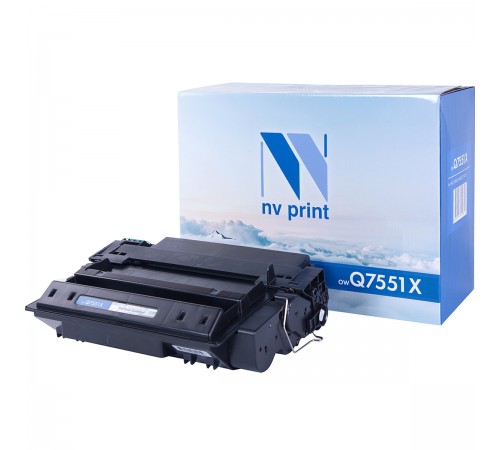 Лазерный картридж NV Print NV-Q7551X для HP LaserJet P3005, P3005d, P3005dn, P3005n, P3005x, M3027, M3027x, M3035 (совместимый, чёрный, 13000 стр.)