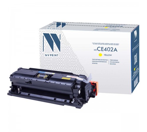 Лазерный картридж NV Print NV-CE402AY для HP LaserJet Color M551n, M551xh, M551dn, M570dn, M570dw, M575dn, M57 (совместимый, жёлтый, 6000 стр.)