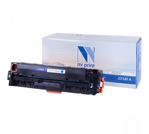 Лазерный картридж NV Print NV-CF381AC для HP LaserJet Color Pro M476dn, M476dw, M476nw (совместимый, голубой, 2700 стр.)