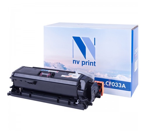 Лазерный картридж NV Print NV-CF033AM для HP LaserJet Color CM4540 MFP, CM4540f MFP, CM4540fskm (совместимый, пурпурный, 12500 стр.)