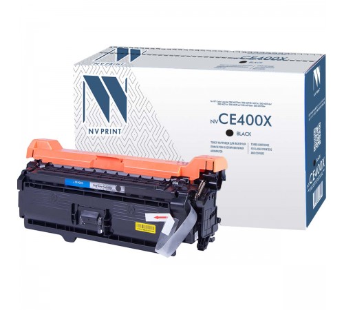 Лазерный картридж NV Print NV-CE400XBk для HP LaserJet Color M551n, M551xh, M551dn, M570dn, M570dw, M575dn, M57 (совместимый, чёрный, 11000 стр.)