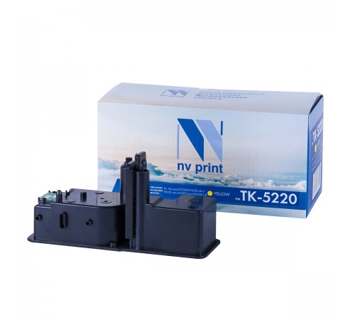 Лазерный картридж NV Print NV-TK5220Y для для Kyocera ECOSYS P5021cdw, P5021cdn, M5521cdw, M5521cdn (совместимый, жёлтый, 1200 стр.)