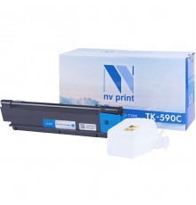 Тонер-картридж NV Print NV-TK590C для Kyocera FS-C2026MFP, C2126, C2526MFP, C2626, C5250DN (совместимый, голубой, 5000 стр.)