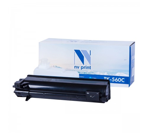 Лазерный картридж NV Print NV-TK560C для для Kyocera FS-C5300dn, Kyocera FS-C5350dn, Kyocera FS-C5300, Kyocera FS-C5350, Kyocera ECOSYS P6030, TK-560C (совместимый, голубой, 10000 стр.)