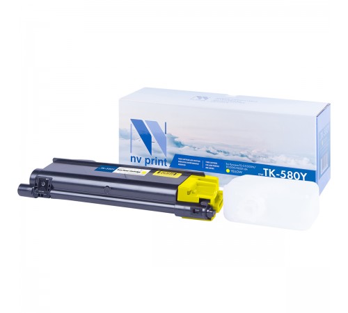 Лазерный картридж NV Print NV-TK580Y для Kyocera FS C5150DN, ECOSYS P6021cdn (совместимый, жёлтый, 2800 стр.)