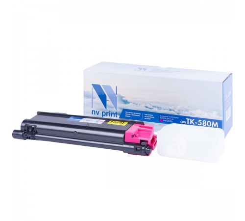 Лазерный картридж NV Print NV-TK580M для Kyocera FS C5150DN, ECOSYS P6021cdn (совместимый, пурпурный, 2800 стр.)