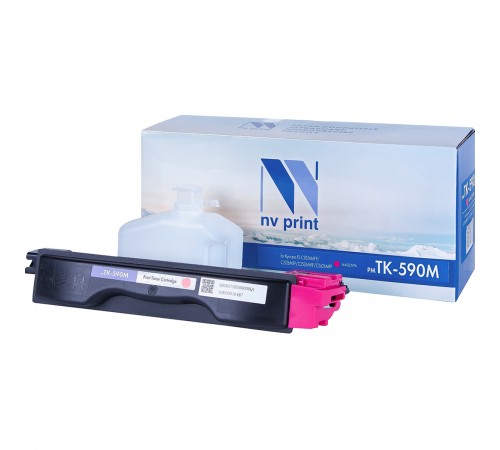 Лазерный картридж NV Print NV-TK590M для Kyocera FS-C2026MFP, C2126, C2526MFP, C2626, C5250DN, P6026cdn, M602 (совместимый, пурпурный, 5000 стр.)