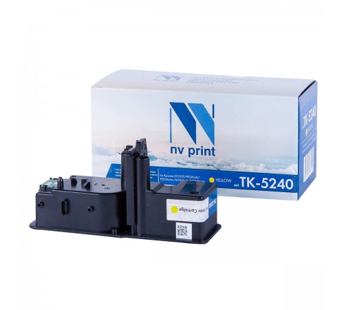 Лазерный картридж NV Print NV-TK5240Y для для Kyocera ECOSYS M5526cdn, Kyocera ECOSYS P5026cdn, Kyocera ECOSYS M5526cdw, Kyocera ECOSYS P5026cdw, TK-5240Y (совместимый, жёлтый, 3000 стр.)