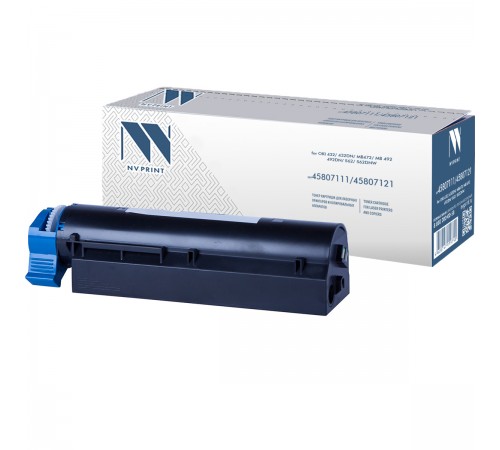 Лазерный картридж NV Print NV-45807111, 45807121 для Oki B432dn, B512dn, MB492dn, MB562dnw (совместимый, чёрный, 12000 стр.)
