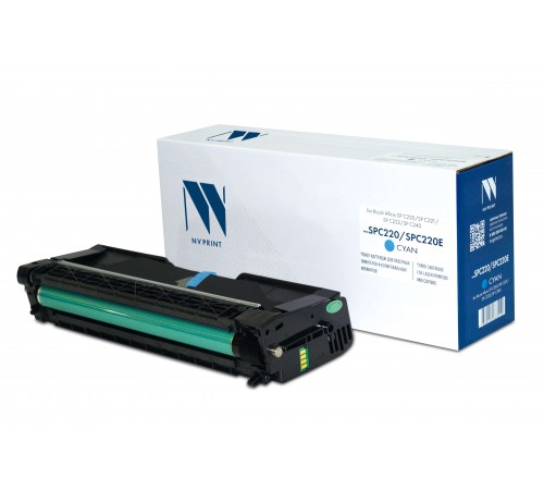 Лазерный картридж NV Print NV-SPC220C для для Ricoh Aficio SP C220, SP C221, SP C222, SP C240 (совместимый, голубой, 2300 стр.)