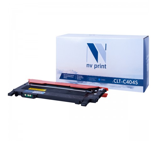 Лазерный картридж NV Print NV-CLT-C404SC для Samsung SL-C430, C430W, C480, C480W, C480FW (совместимый, голубой, 1000 стр.)