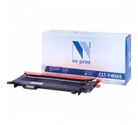 Лазерный картридж NV Print NV-CLTY406SY для Samsung CLP-360, 365, 368, CLX-3300, 3305 (совместимый, жёлтый, 1000 стр.)