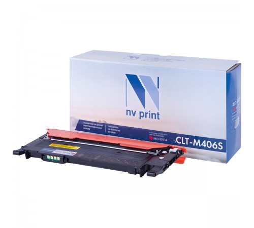 Лазерный картридж NV Print NV-CLTM406SM для Samsung CLP-360, 365, 368, CLX-3300, 3305 (совместимый, пурпурный, 1000 стр.)