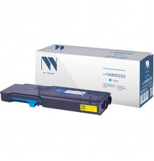 Лазерный картридж NV Print NV-106R02233C для Xerox Phaser 6600, WorkCentre 6605 (совместимый, голубой, 6000 стр.)