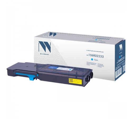 Лазерный картридж NV Print NV-106R02233C для Xerox Phaser 6600, WorkCentre 6605 (совместимый, голубой, 6000 стр.)