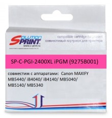 Картридж Sprint SP-C-PGI-2400XL iPGM 9275B001 для Canon (совместимый, пурпурный, 1 755 стр.)