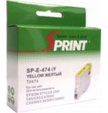 Картридж Sprint SP-E-474iY C13T04744A10 для Epson (совместимый, жёлтый, 250 стр.)