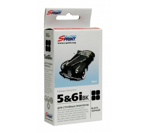 Картридж Sprint SP-C-5&6iВк BCI для Canon (совместимый, чёрный, 270 стр.)