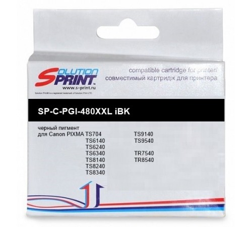 Картридж Sprint SP-C-PGI-480XXL iBK для Canon (совместимый, чёрный, пигмент 600 стр.)