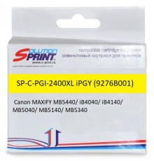 Картридж Sprint SP-C-PGI-2400XL iPGY 9276B001 для Canon (совместимый, жёлтый, 1 755 стр.)