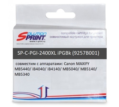 Картридж Sprint SP-C-PGI-2400XL iPGBk 9257B001 для Canon (совместимый, чёрный, 2 500 стр.)