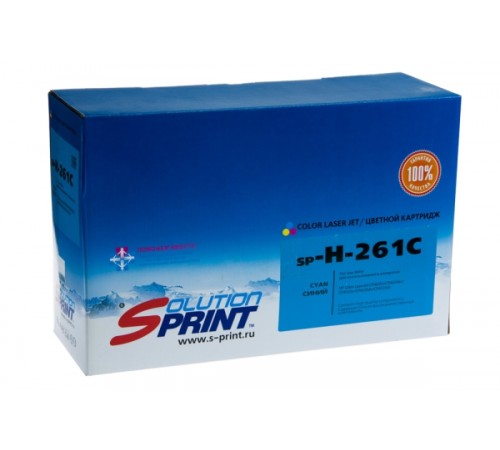 Лазерный картридж Sprint SP-H-CE261A C (648A) для HP (совместимый, голубой, 11 000 стр.)