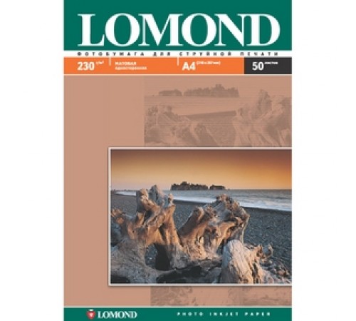 Фотобумага Lomond матовая односторонняя (0102016), A4, 230 г/м2, 50 л. 9504105