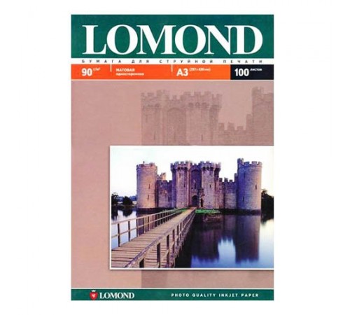 Фотобумага Lomond матовая односторонняя (0102001), A4, 90 г/м2, 100 л. 950401