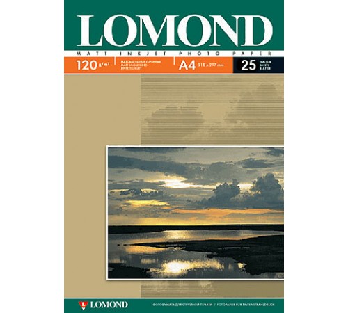 Фотобумага Lomond матовая односторонняя (0102030), A4, 120 г/м2, 25 л. 95041061