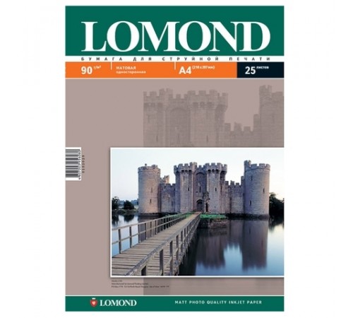 Фотобумага Lomond матовая односторонняя (0102029), A4, 90 г/м2, 25 л. 9504010