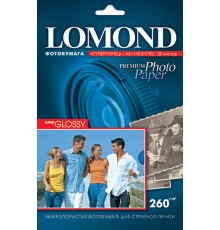 Фотобумага Lomond суперглянцевая (1103102), Super Glossy, 10х15 см, 260 г/м2, 20 л.