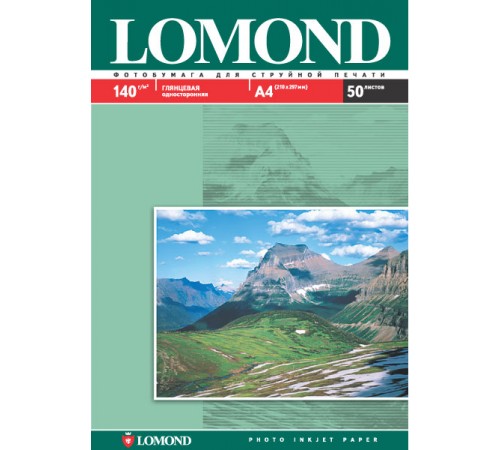 Фотобумага Lomond глянцевая односторонняя (0102054), A4, 140 г/м2, 50 л. 95041206