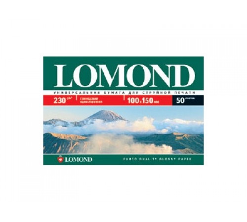 Фотобумага Lomond глянцевая односторонняя (0102035), 10x15 см, 230 г/м2, 50 л. 95040102