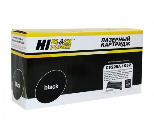 Картридж Hi-Black (HB-CF226A/CRG-052) для HP LJ Pro M402/M426/LBP-212dw/214dw, 3,1K 22013630