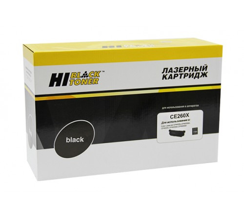 Картридж Hi-Black (HB-CE260X) для HP CLJ CP4025/4525, Восстановленный, Bk, 17K 997015958