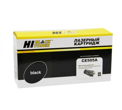 Картридж Hi-Black (HB-CE505A) для HP LJ P2055/P2035/Canon №719, 2,3K 9990100901