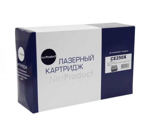 Картридж NetProduct (N-CE250X) для HP CLJ CP3525/CM3530, Восстановленный, Bk, 10,5K 9970159110