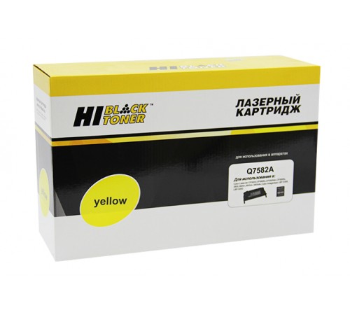 Картридж Hi-Black (HB-Q7582A) для HP CLJ 3800/CP3505/Canon MF8450, Восстановленный, Y, 6K 2011039015