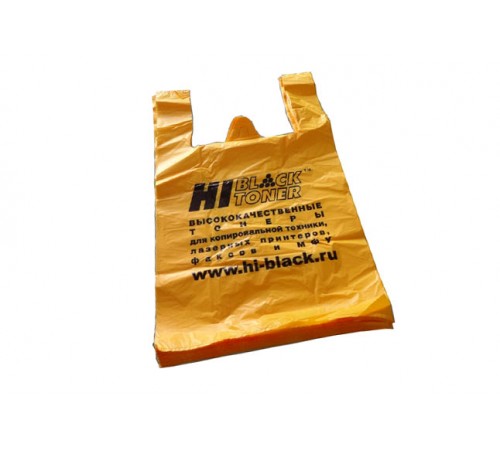 Пакет-майка Hi-Black, ПНД, цвет-желтый, 380x600 мм (в упаковке 100 шт.) pr081