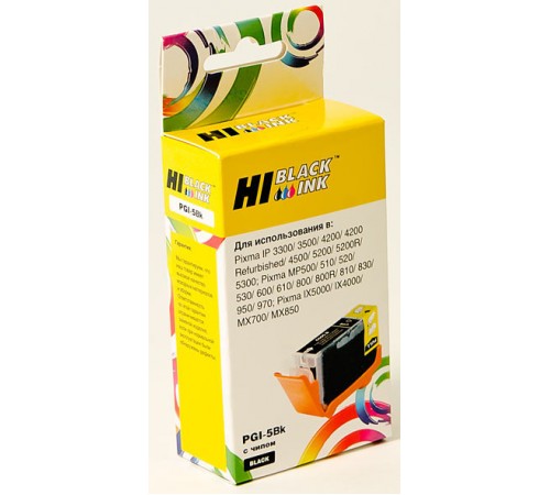 Картридж Hi-Black (HB-PGI-5Bk) для Canon PIXMA MP500/510/520/530, Bk 1501190930