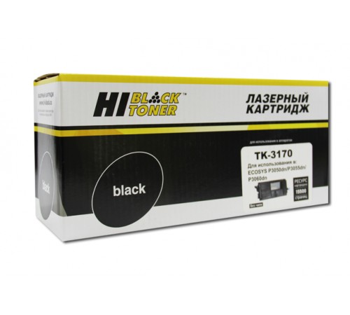 Тонер-картридж Hi-Black (HB-TK-3170) для Kyocera P3050dn/P3055dn/P3060dn, 15,5K, б/ч 93927107