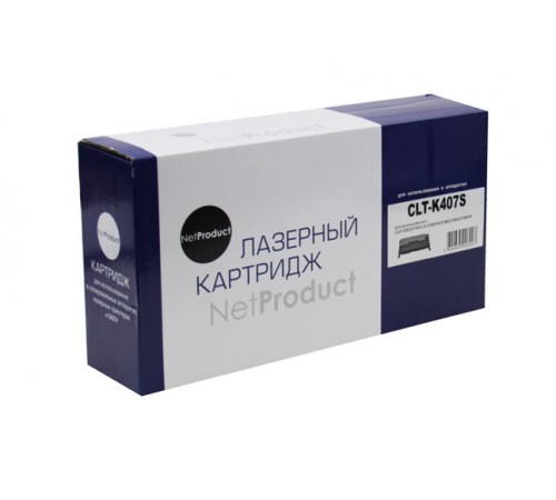 Тонер-картридж NetProduct (N-CLT-K407S) для Samsung CLP-320/320n/325/CLX-3185, Bk, 1,5K 98305240360