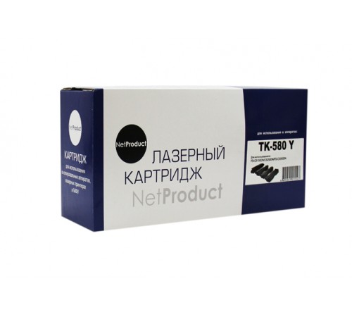 Тонер-картридж NetProduct (N-TK-580Y) для Kyocera FS-C5150DN/ECOSYS P6021, Y, 2,8K 95050384