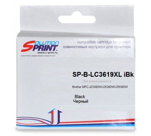 Картридж Sprint SP-B-LC3619XL iBk (совместимый, чёрный, 3000 стр.)